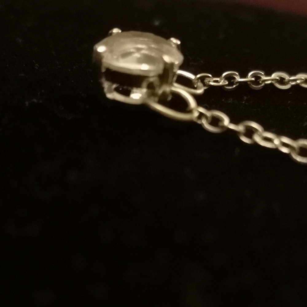 ❤️ Diamond Rhinestone Silver Necklace - Picture 2 of 4
